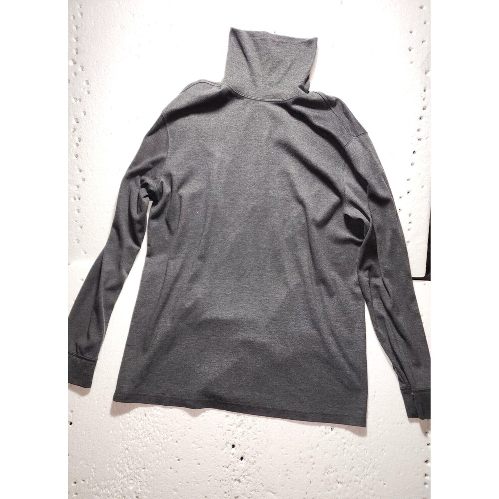Croft & Barrow Sweater Womens XLT Dark Gray Long Sleeve Casual Cowl Neck